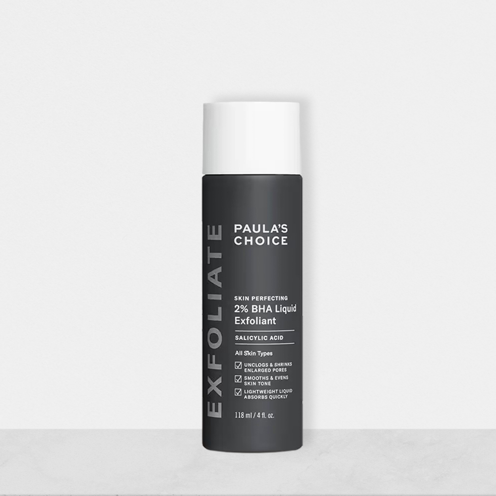 Paula’s Choice Skin Perfecting 2% BHA Liquid Exfoliant salicylic acid treatment for clogged pores