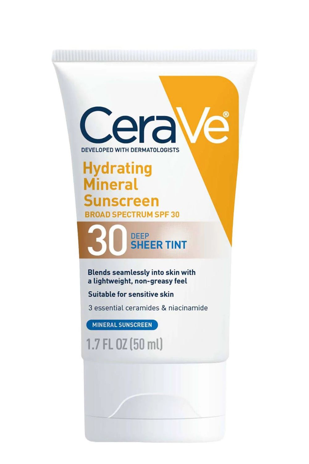 CeraVe Hydrating Mineral Sunscreen SPF 30 Sheer Tint